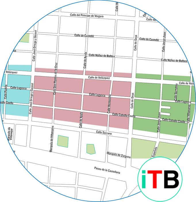 Cambio de consumo en el entorno de la calle Serrano (índice Truebroker)